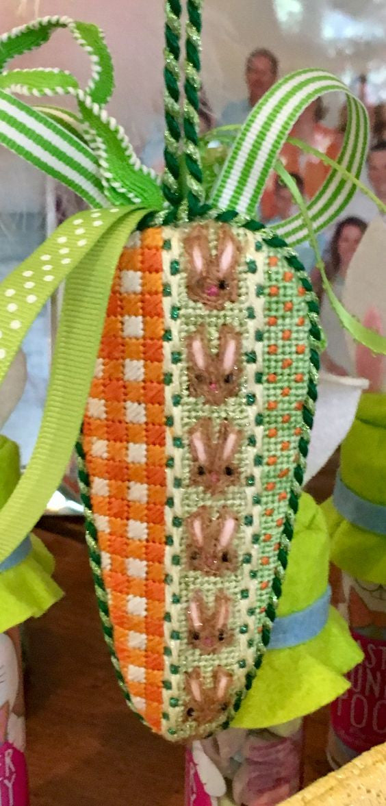 Associated Talents EM-147 Gingham/Bunnies/Dots Carrot