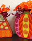 Eye Candy HW129 Candy Corn - Orange Dots & Stripes