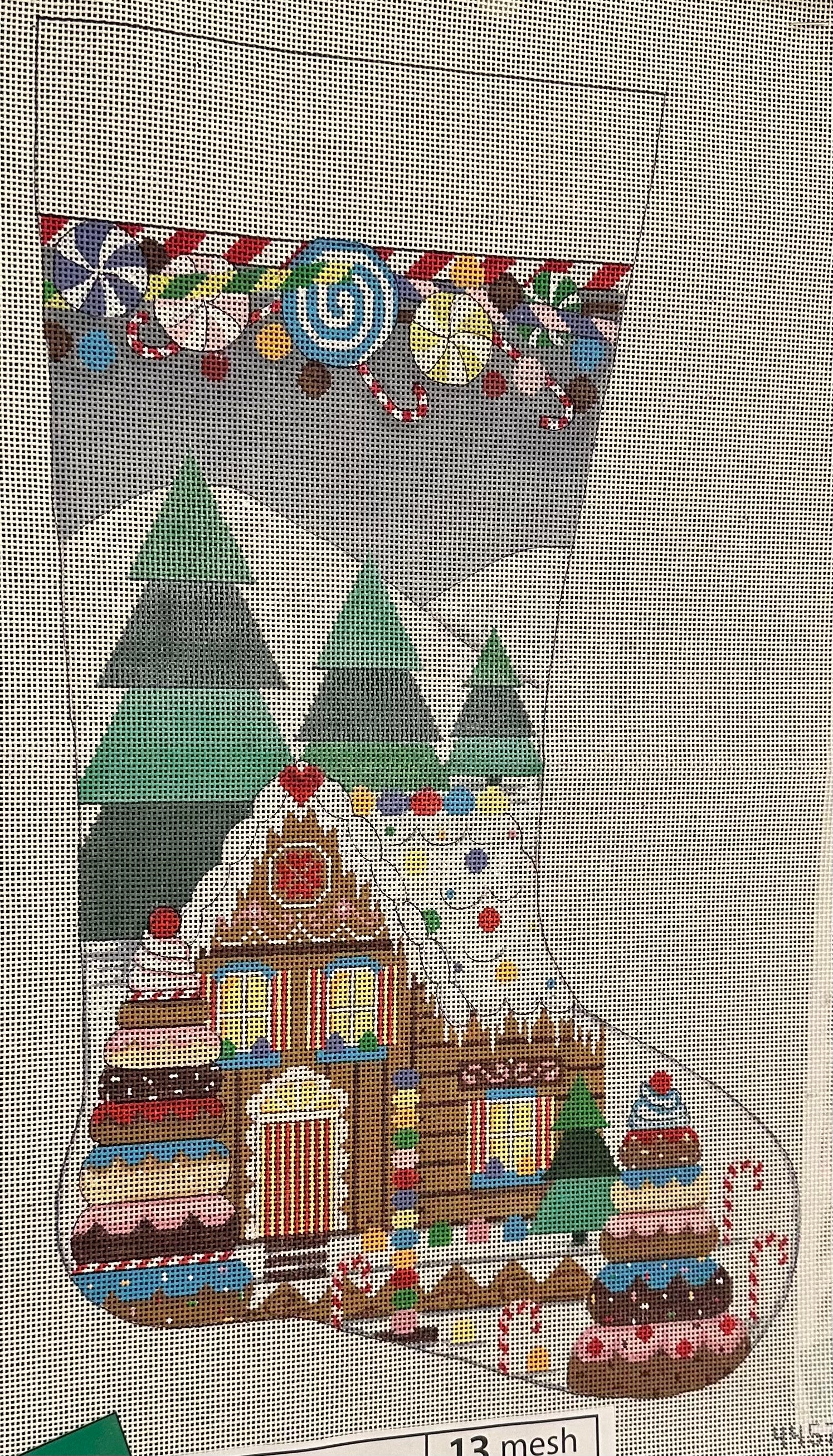 Alice Peterson 4457 Gingerbread House Stocking