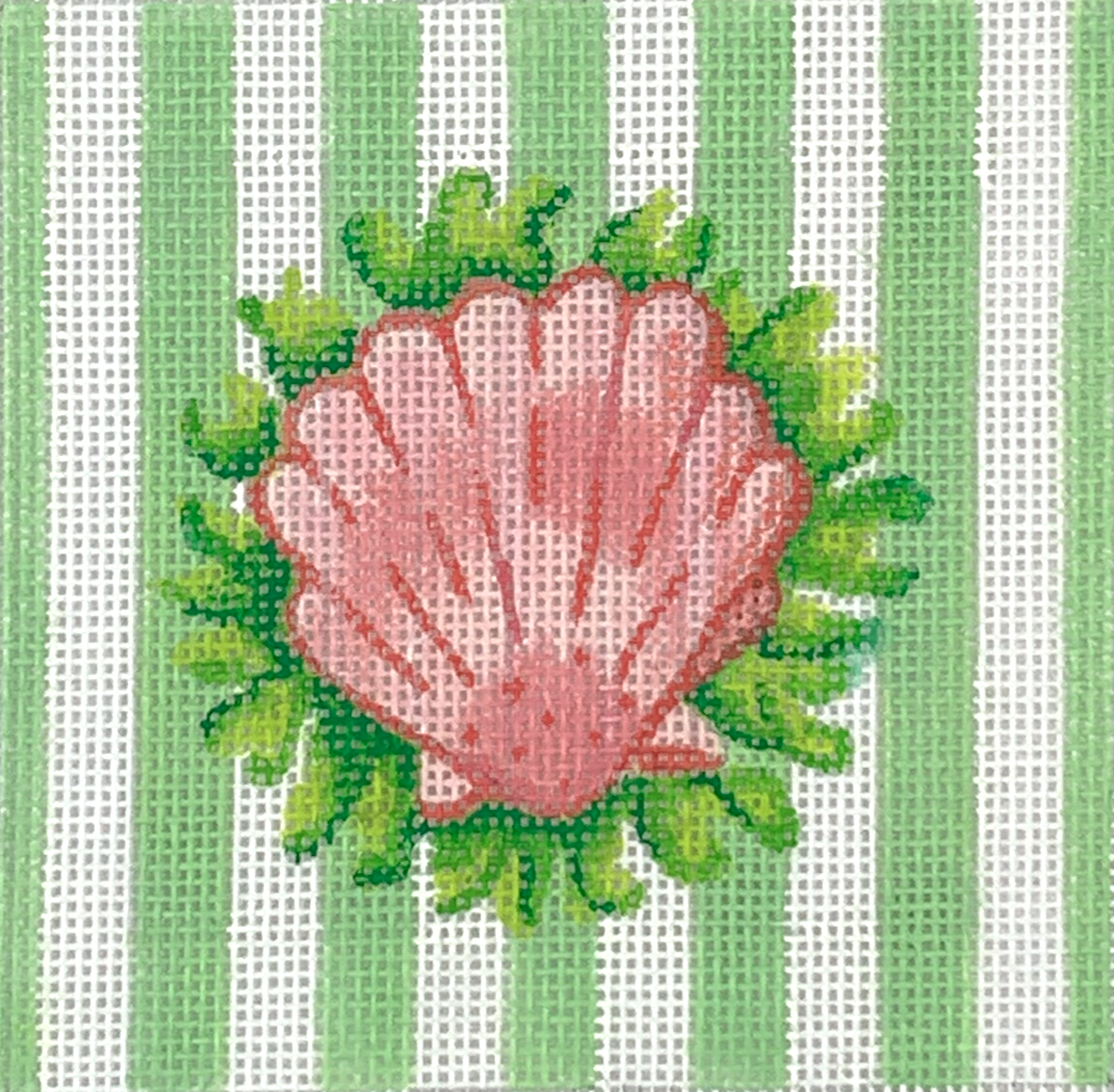 Kate Dickerson INSSQ4-25 Scallop and Seaweed 4x4&quot; Square