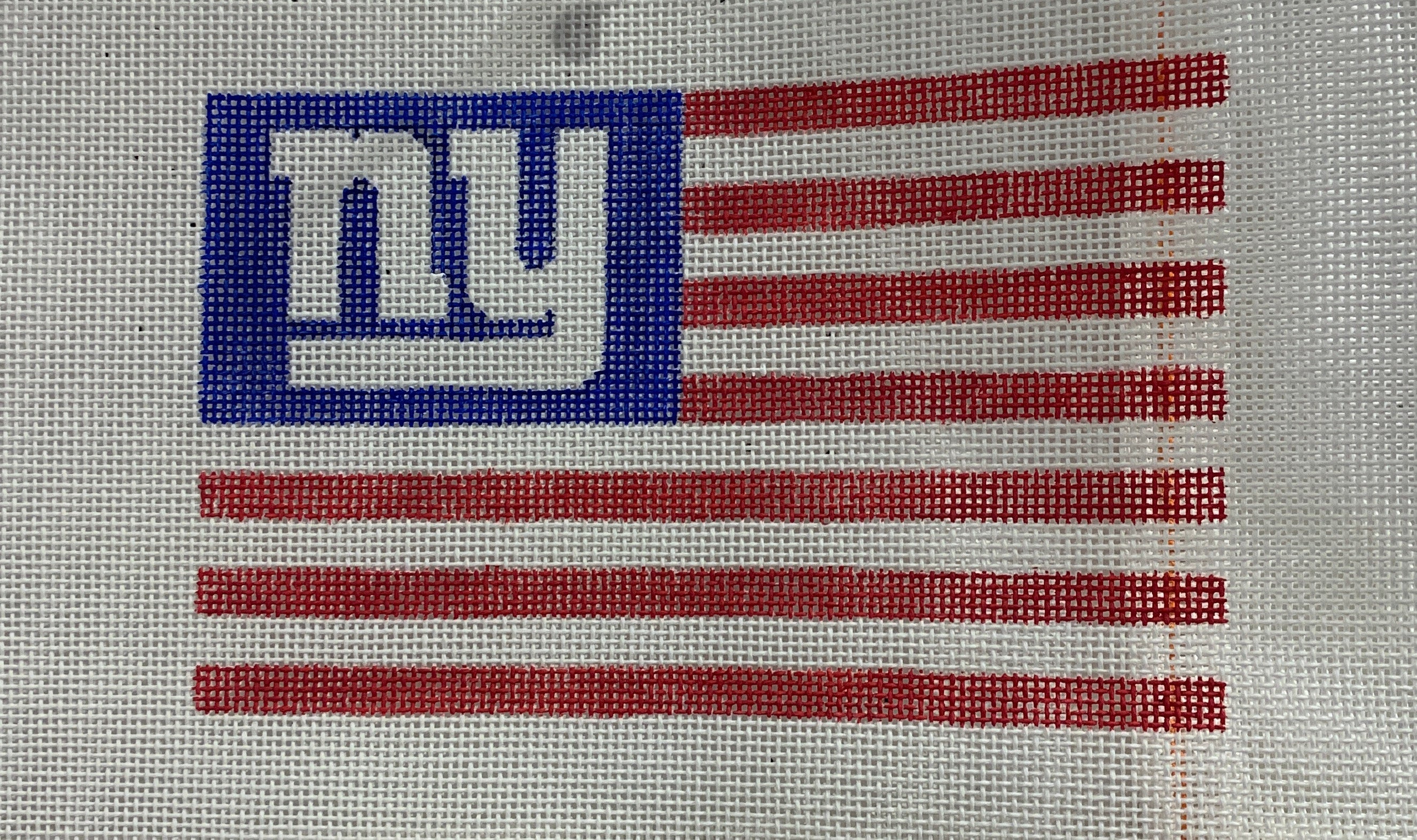 Stitch by Stitch NY Giants Mini Flag