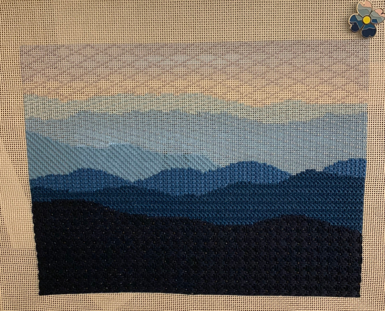 Blue Ridge Stitchery Mountain Range (Stitch Guide Available for Additi ...