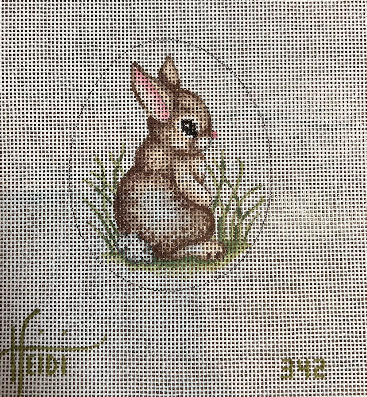 Heidi Stanley #342 Brown Rabbit Egg – Stitch by Stitch