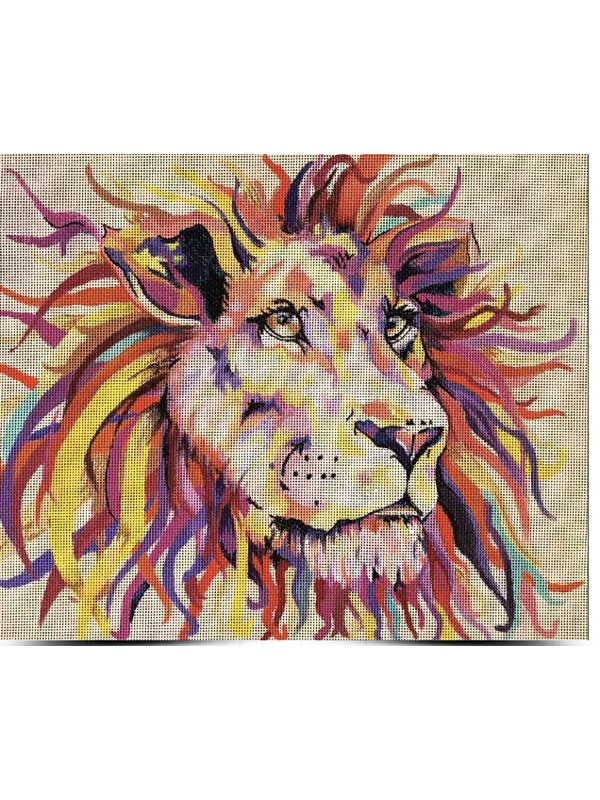 Oasis Needlepoint Lion