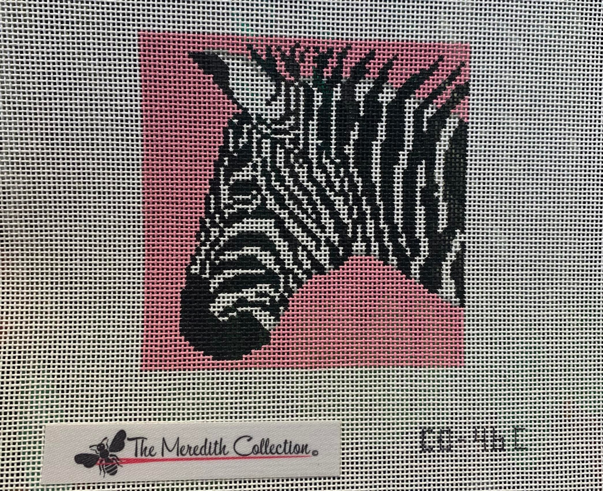 Meredith Collection CO-46C Zebra on Pink 4&quot; Square