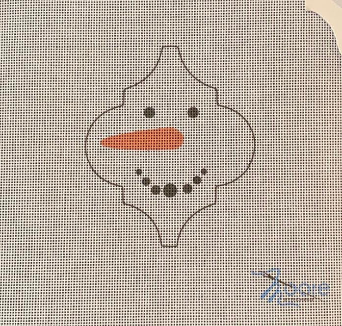 Moore Stitching Snowman Arabesque Holiday Ornament
