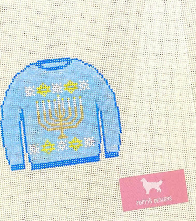 Poppy&#39;s Needlepoint Hanukkah Sweater