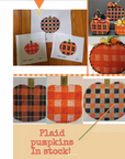 Patty Paints H40 Large Plaid Pumpkin 18 mesh