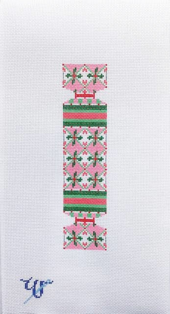 Wipstitch Christmas Cracker  pink holly w/ Stitch Guide