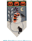 Rebecca Wood 459J October Snowman Banner