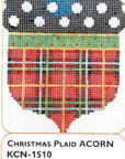 Kelly Clark KCN-1510 Christmas Plaid Acorn