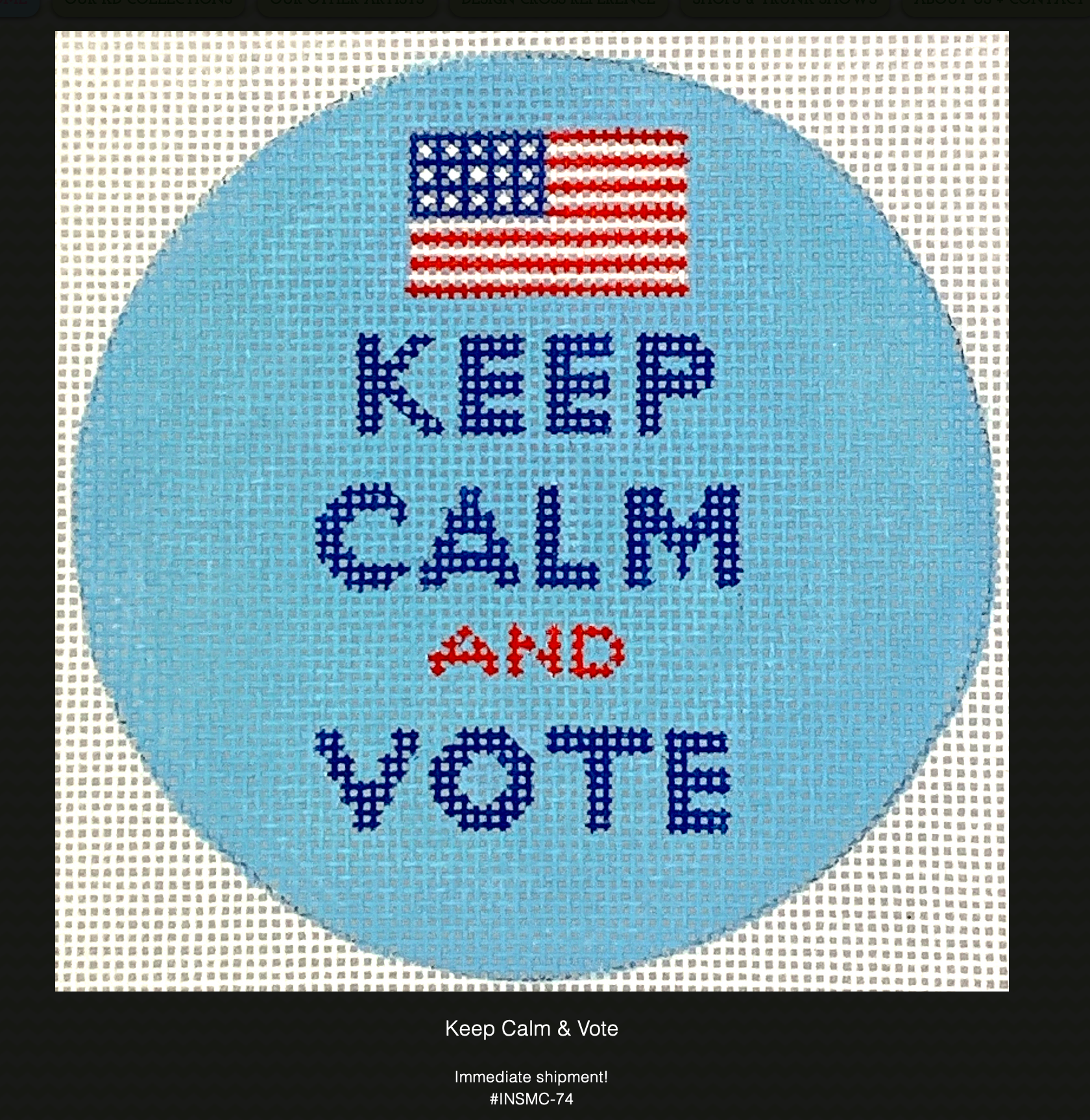 Kate Dickerson INSMC-74 Keep Calm and Vote