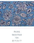 Meredith Bag PI-315 Denim Floral