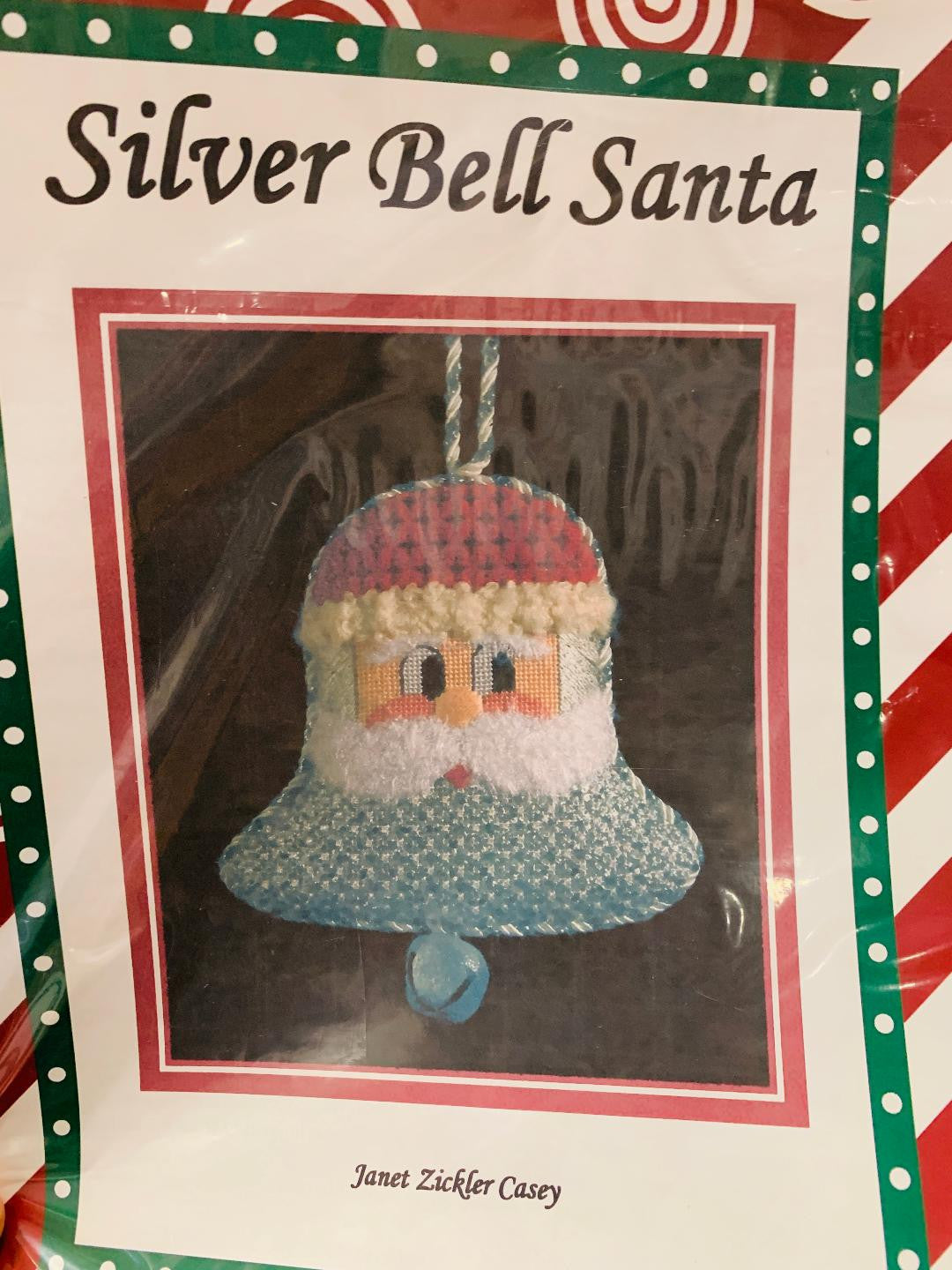 JC-02 Silver Bell Santa with Stitch Guide