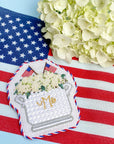 Stitch Style SS010 Patriotic Floral Arrangement