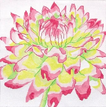 Jean Smith 139C29 Simple Flowers Pink and Green Mum