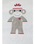 J Malahy 3.5x6 18mesh Sock Monkey