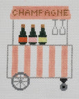 Silver Stitch Champagne Cart