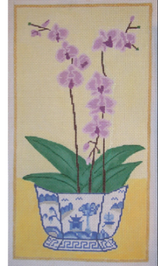 ELF 010 Orchids in Blue Pot