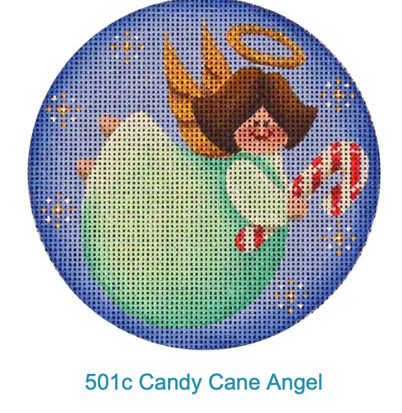 Rebecca Wood 501C Candy Cane Angel