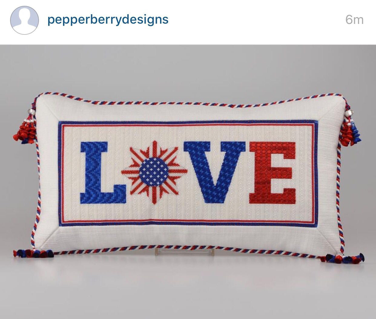 Pepperberry PA21 Love with Flag Heart