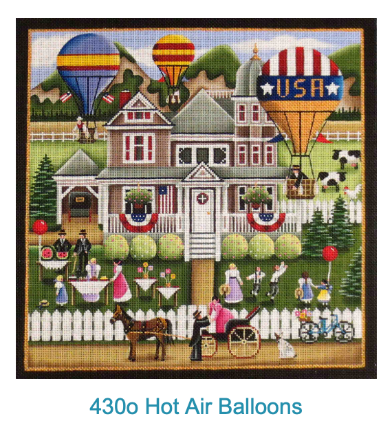 Rebecca Wood 430Ox Hot Air Balloons Scene - 13 mesh