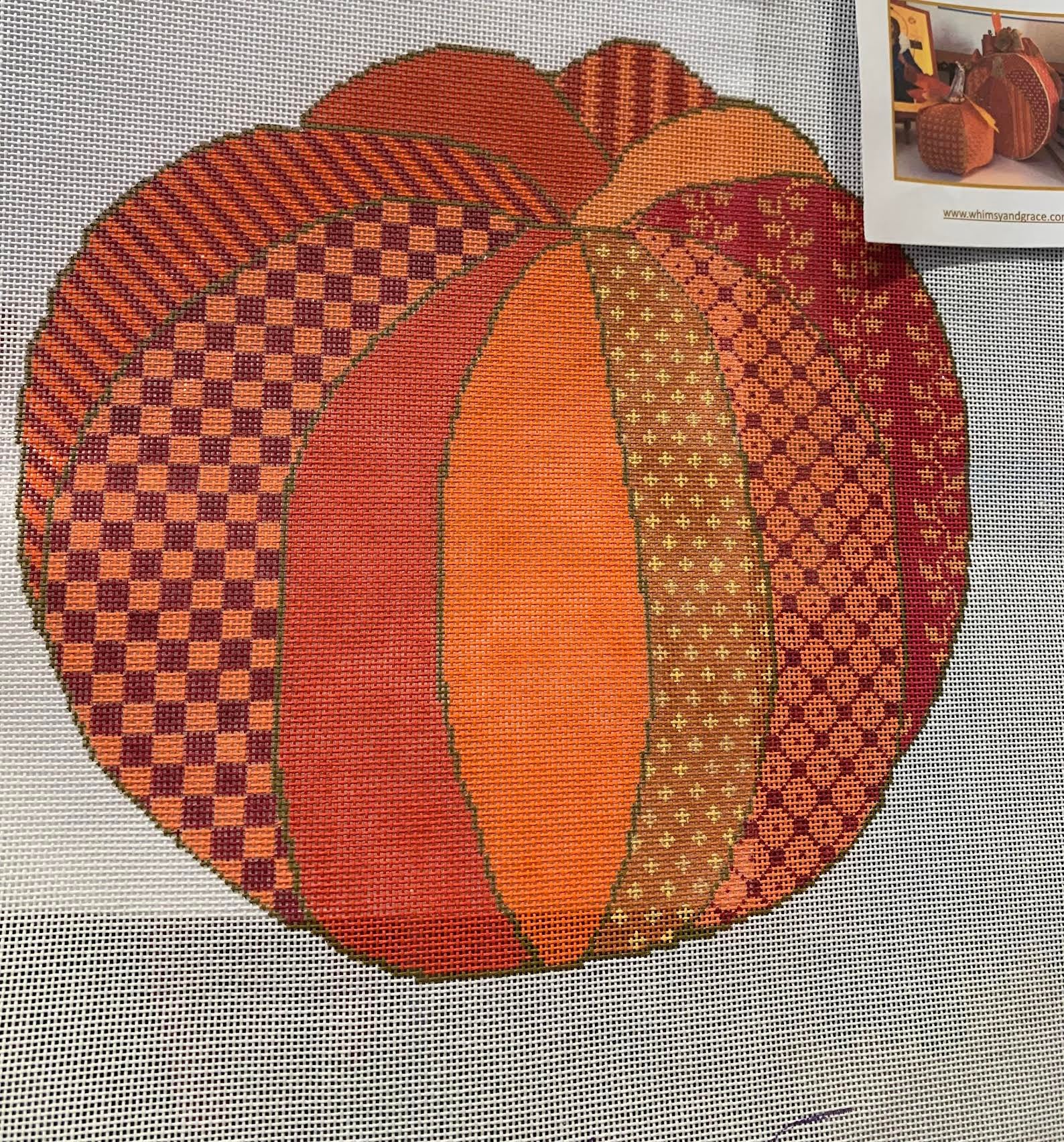 pumpkin01922ページ Whimsy & Grace Wg11922 Gaga's Pumpkin 2 Piece w/ Guide – Stitch by