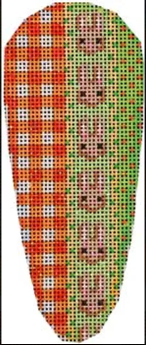 Associated Talents EM-147 Gingham/Bunnies/Dots Carrot