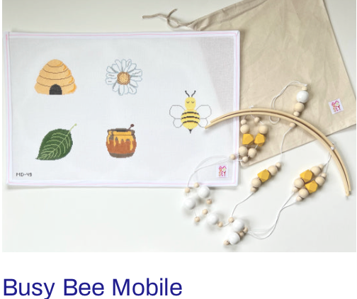 Mopsey Designs MD-49 Mobile - Busy Bee w/ Yellow Hardware