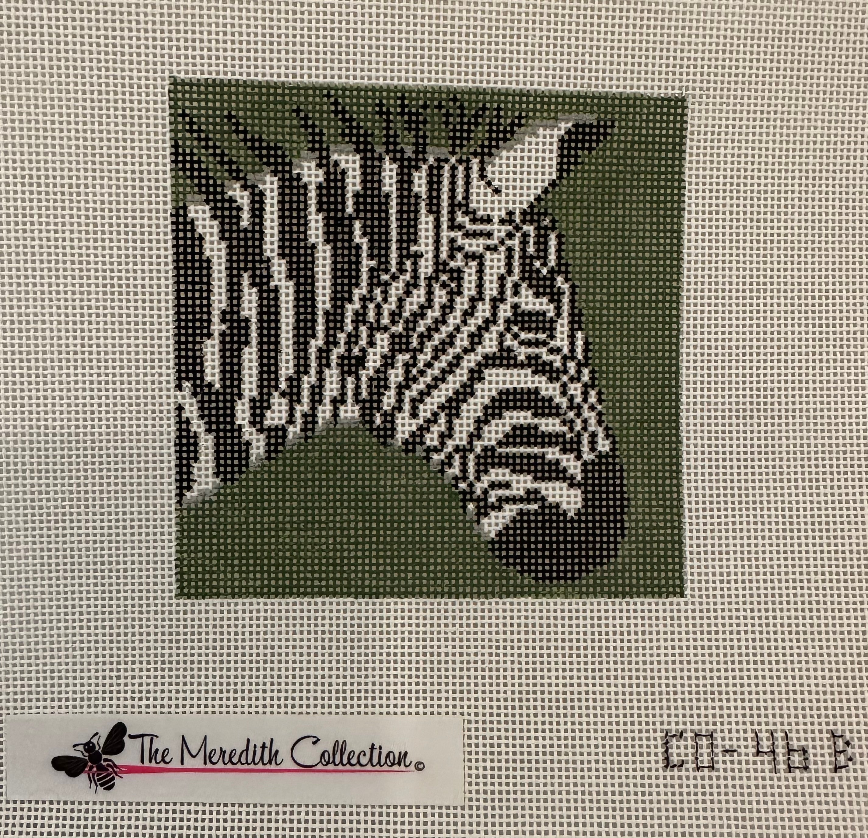 Meredith Collection CO-46B Zebra on Green 4&quot; Square