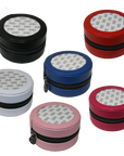 Planet Earth 4" Red Round Jewelry Case (3" Insert)