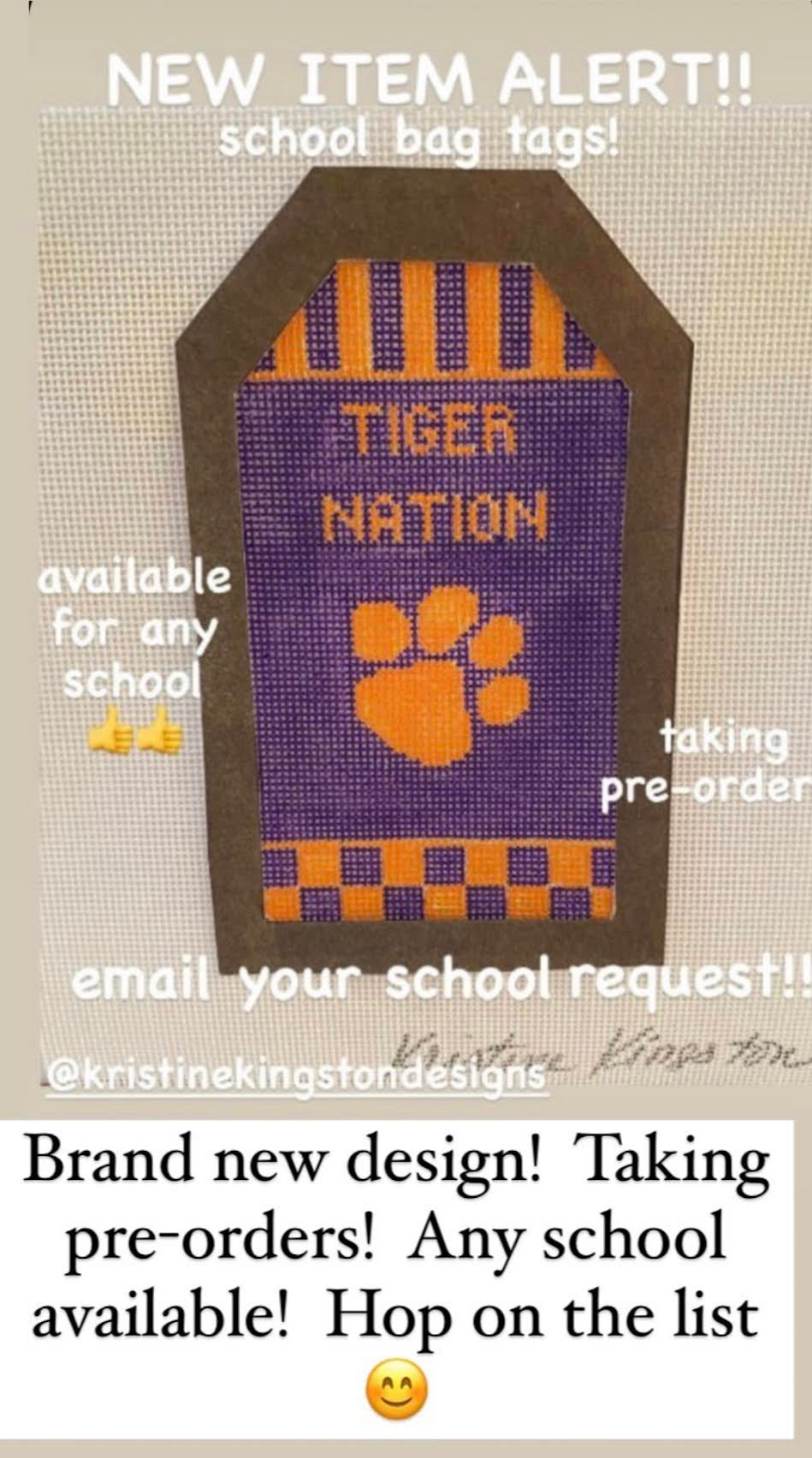 Kristine Kingston School Tags - specify your school in comments