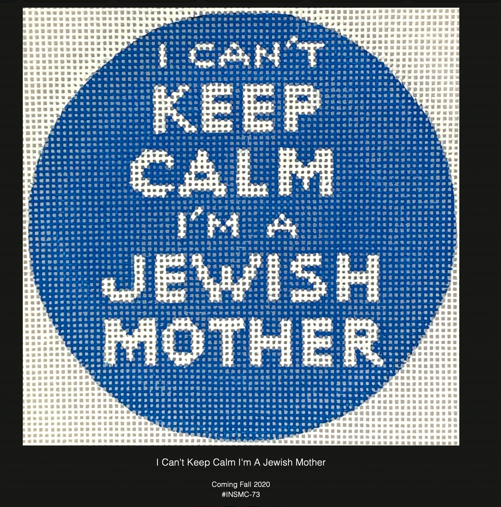 Kate Dickerson INSMC-73 I Can&#39;t Keep Calm I&#39;m a Jewish Mother