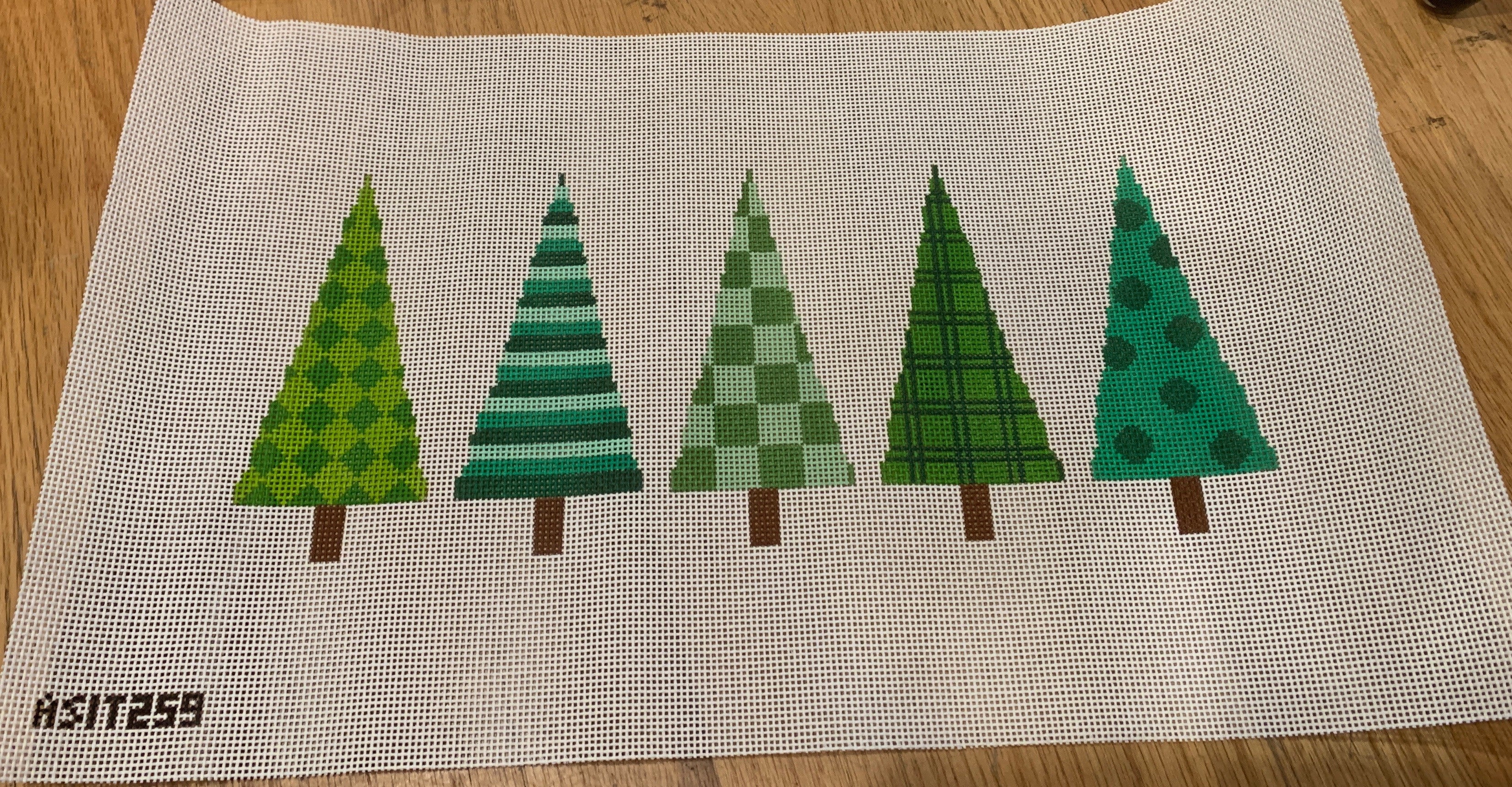A Stitch In Time ASIT259 Christmas Trees 13 mesh