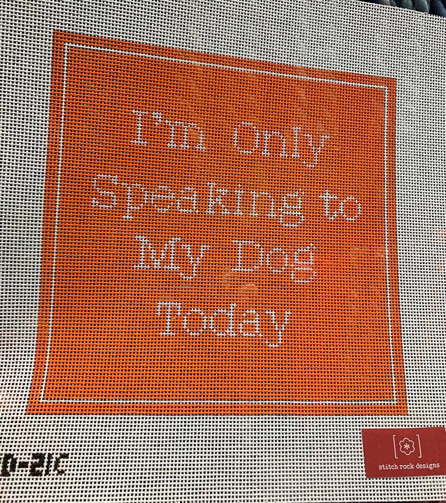 Stitch Rock Designs SRD-21C I&#39;m Only speaking to my Dog - Coral