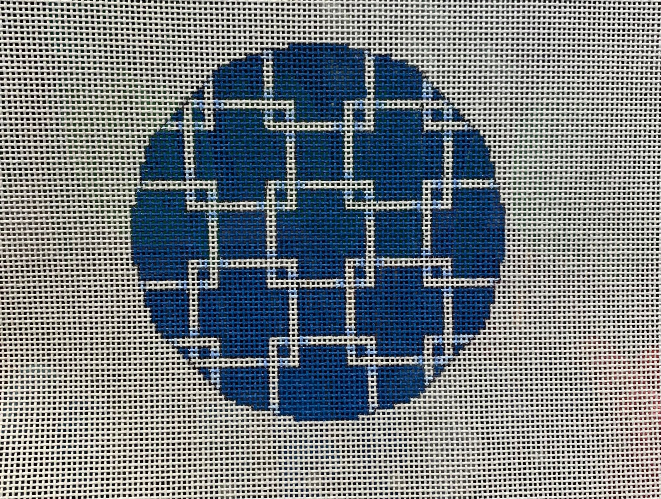 Associated Talents RD-803N Square Lattice Round/Navy 4&quot; Round