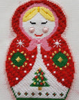 Silver Stitch Christmas Russian doll