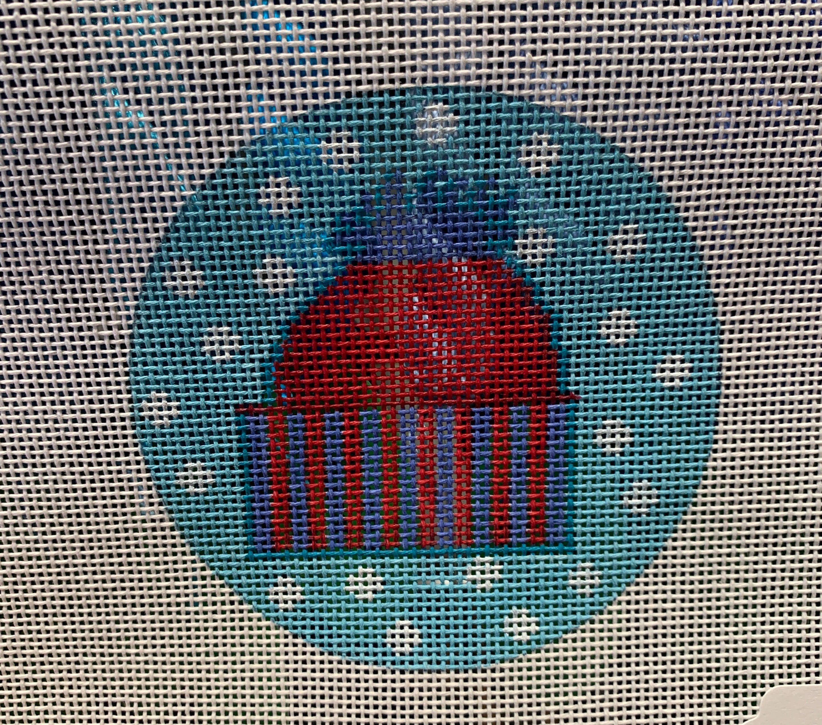 Patty Paints FC200 Red & Blue Hat Stitch by Stitch