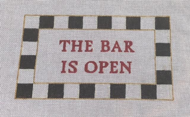 Judy Tasch Needlepoint The Bar is Always Open