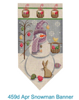 Rebecca Wood 459D April Snowman Banner