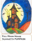 Kelly Clark KCN-1572 Full Moon House Silhouette Pumpkin