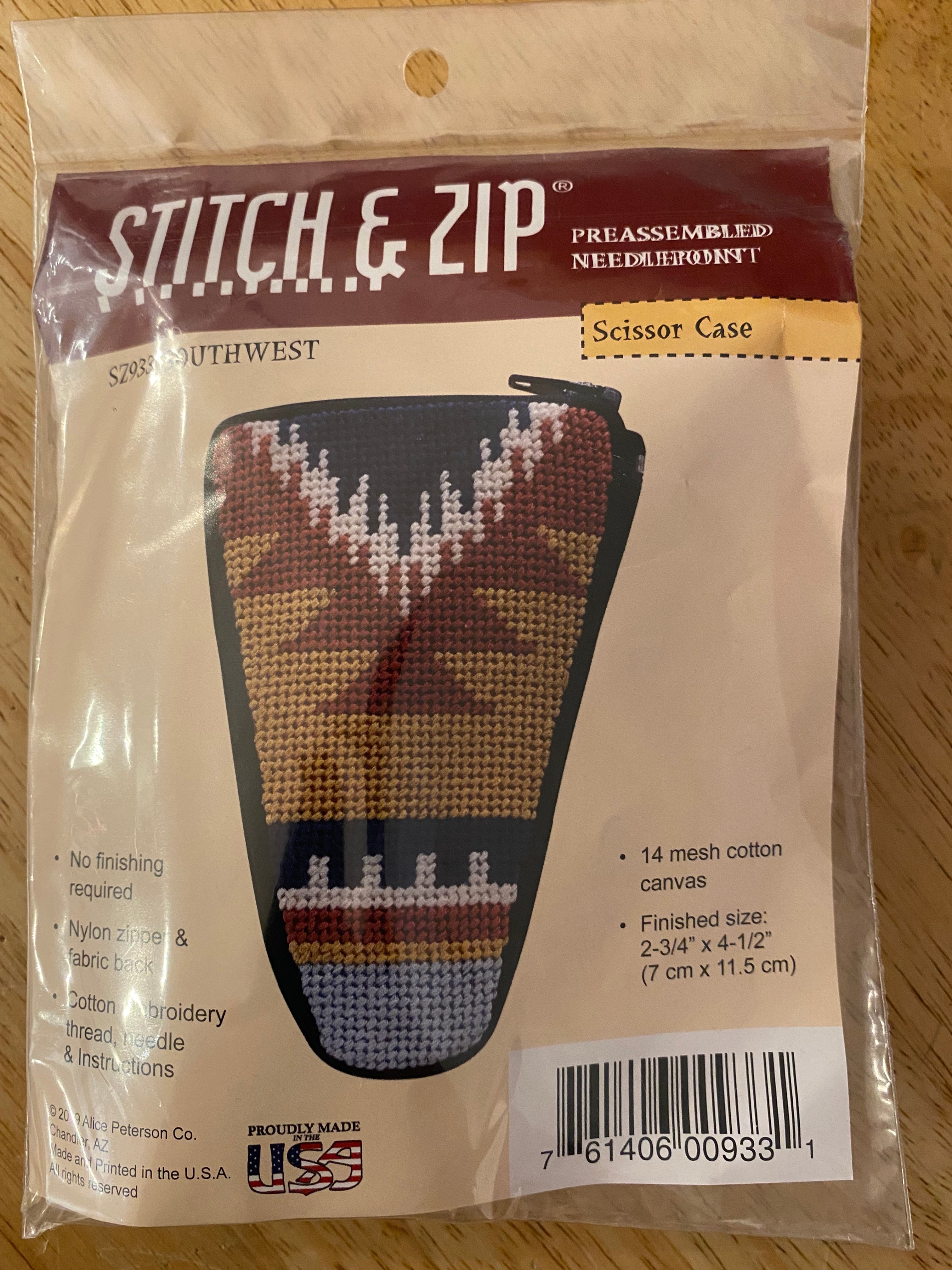 Stitch &amp; zip SZ933  Southwest Scissor Case