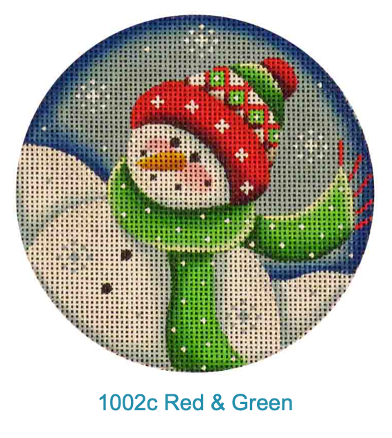 Rebecca Wood 1002c Red &amp; Green Snowman