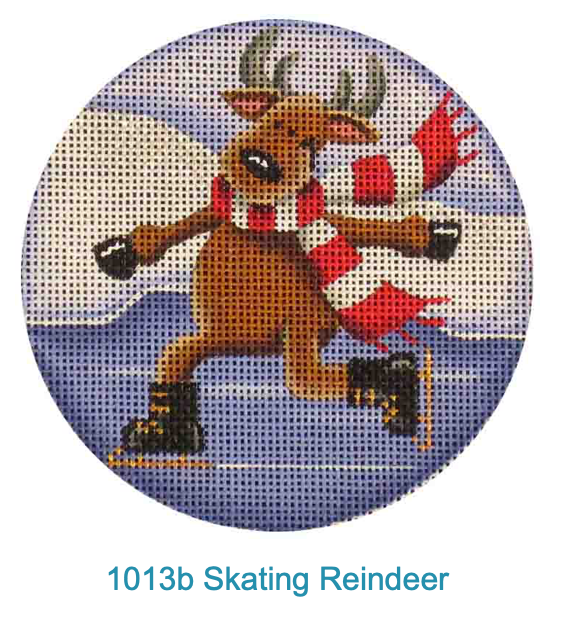 Rebecca Wood 1013b Skating Reindeer
