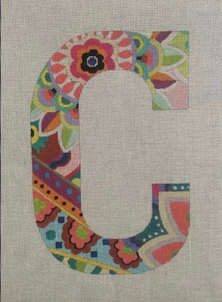 Colors of Praise -12” High Vibrant floral letters-13 mesh