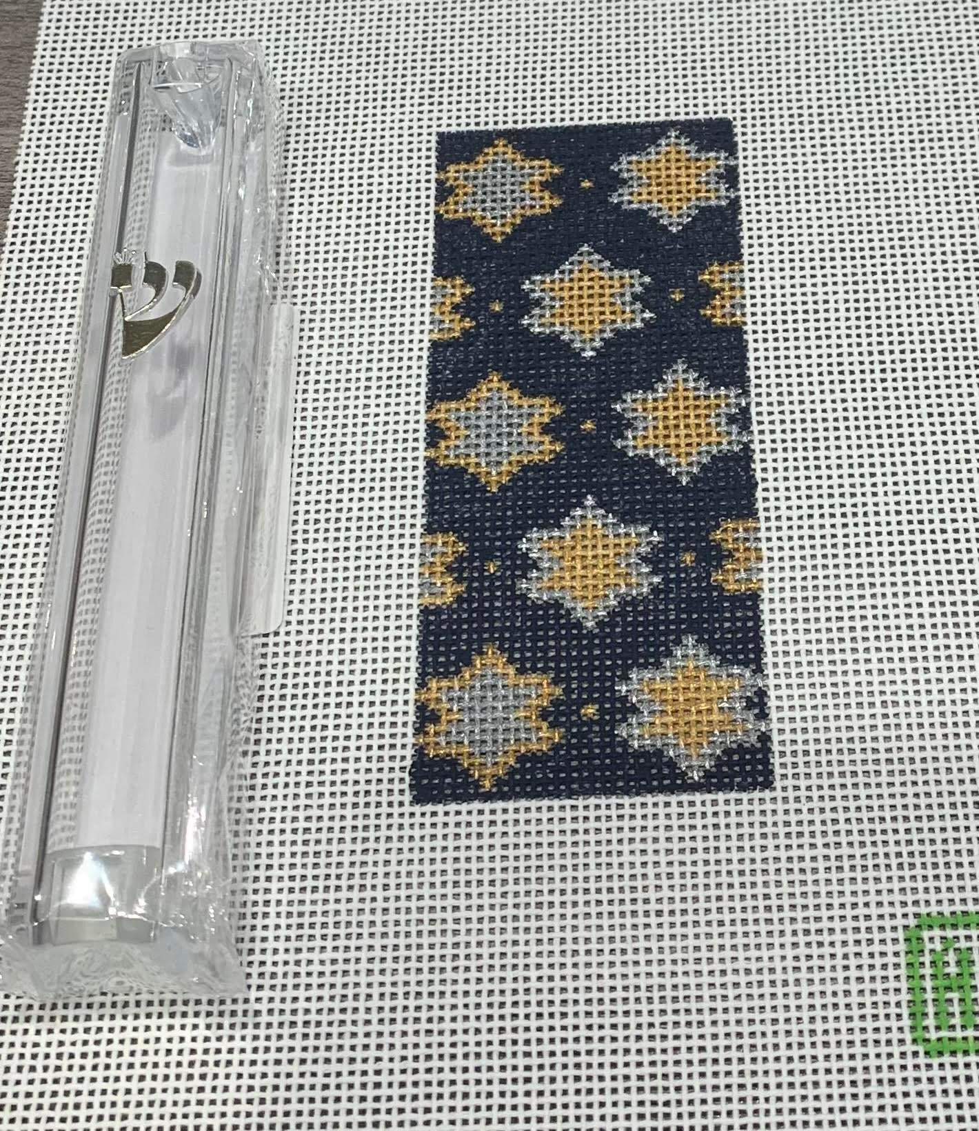 Allison Ivy Designs Star of Davids Mezuzah Stitch by Stitch