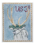 Plum Stitchery Postage 21T-1 Stamp Reindeer