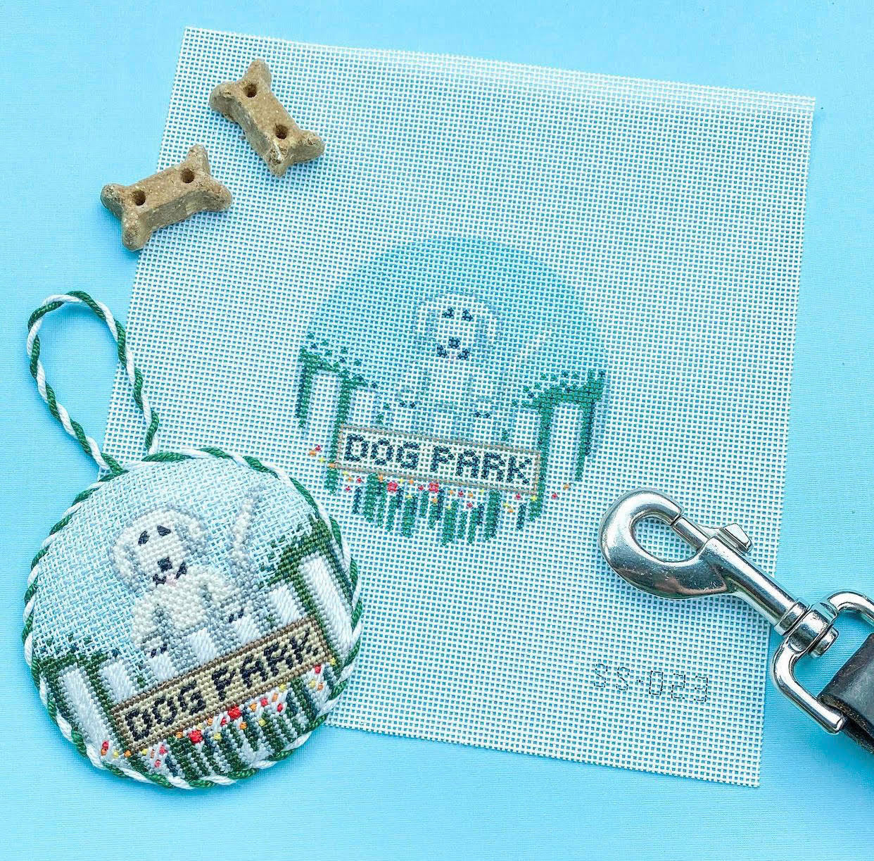 Stitch Style Dog Park - White Dog SS-023 with Stitch Guide