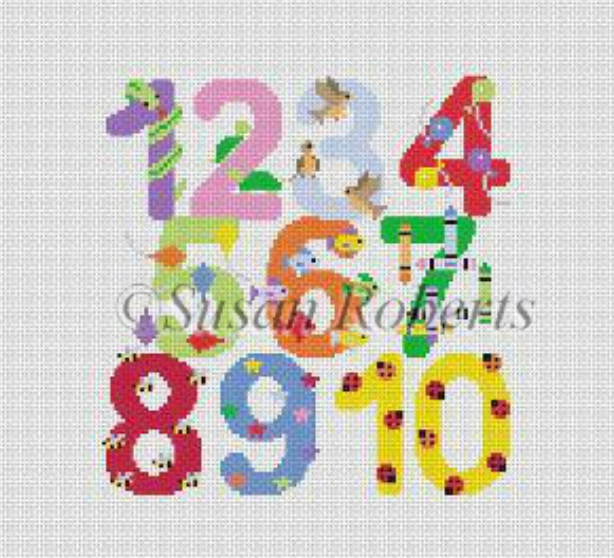 Susan Roberts 2308 Numbers and Characters – Stitch by Stitch