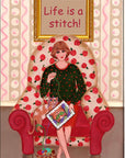 Flying Saucy Zoe Needlepoint Kit